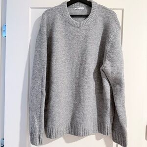 Zara Mens light grey alpaca blend sweater